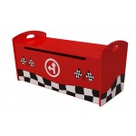 Race Car - Bancuta cu lada de stocare jucarii - Premium High Gloss Quality